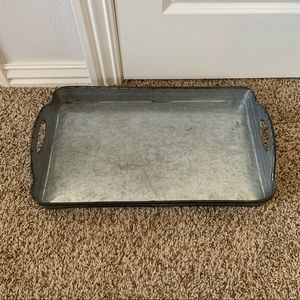 MAGNOLIA HOME Galvanized Metal Serving Tray